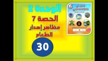 الصفحة 30 من المفيد في النشاط العلمي المستوى السادس ابتدائي