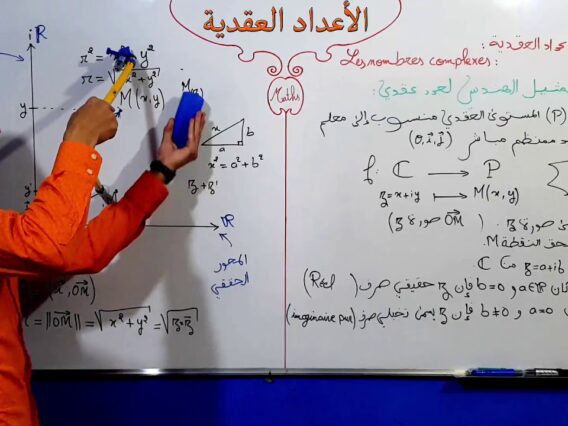الأعداد العقدية الجزء 5 التمثيل الهندسي لعدد عقدي