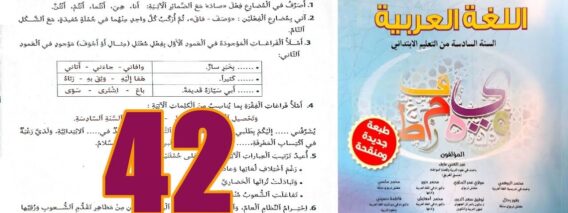 منار اللغة العربية المستوى السادس ابتدائي الصفحة 42