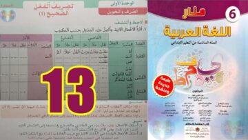 منار اللغة العربية المستوى السادس ابتدائي الصفحة 13