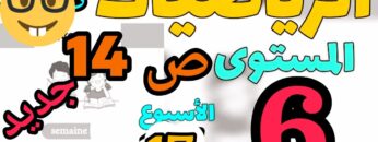 المدرسة الرائدة المستوى السادس الأسبوع 17| الرياضيات ص 14
