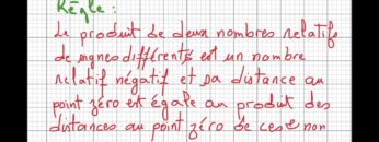 cours des nombres décimaux relatifs produit et quotient  1er AC séance1