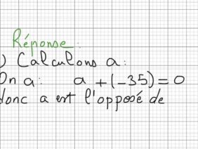 exercice5 sur le cours des nombres décimaux relatifs  somme et différence 1er AC