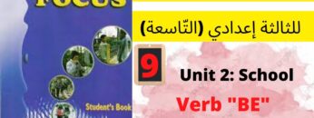 Unit 2:School(verb Be+ Exercises)p:20+21جميع  دروس الانجليزية للثالثة إعدادي (التّاسعة)(كتاب فوكس)