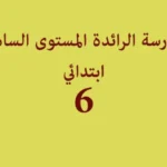 المدرسة الرائدة المستوى السادس ابتدائي